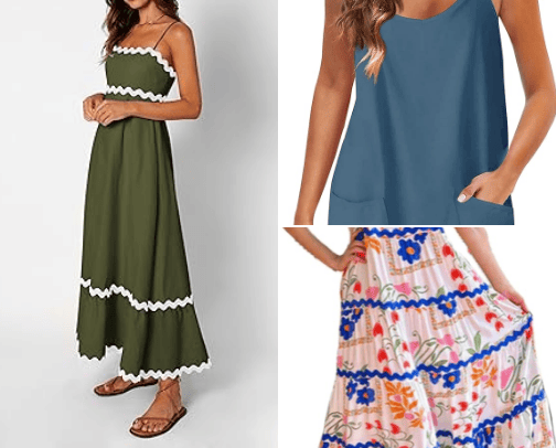 Amazon clothing finds cover photo collage