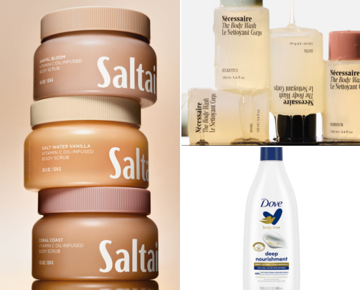The BEST body care products 🧴🫧 cover photo collage