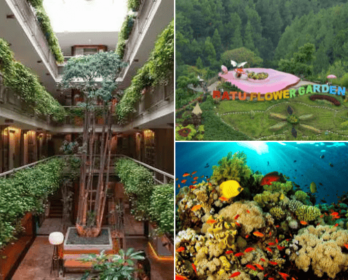 Hotel tempat wisata di indonesia cover photo collage