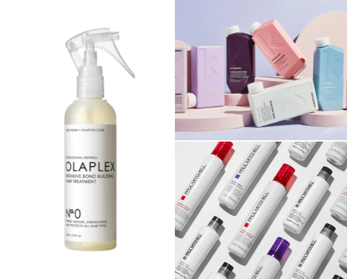 Hair products cover photo collage