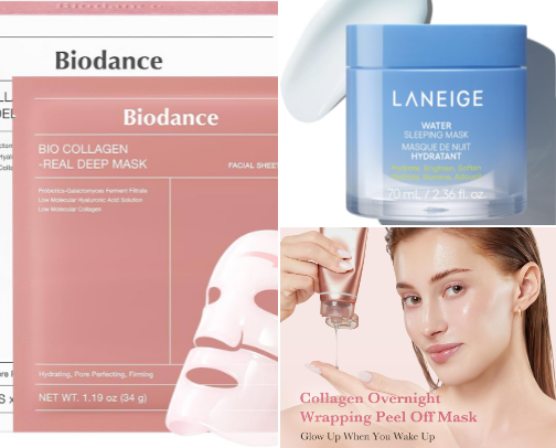 🌙 Best Overnight Face Masks for Glass Skin cover photo collage