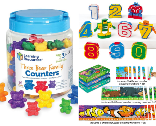 Preschool Math Favorites cover photo collage