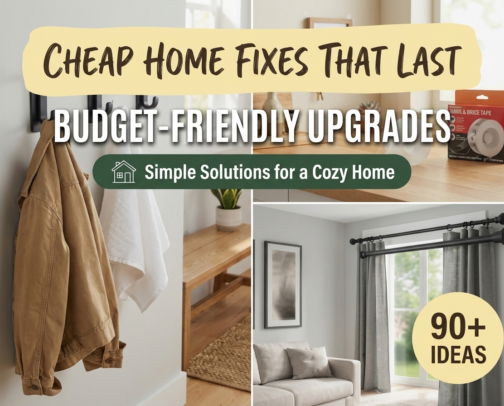 Budget & DIY Home Fixes That Were Worth It 🛠️ cover photo collage