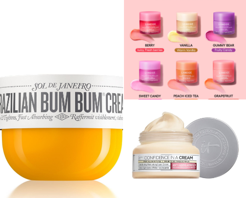 My favorite skincare/beauty recs cover photo collage