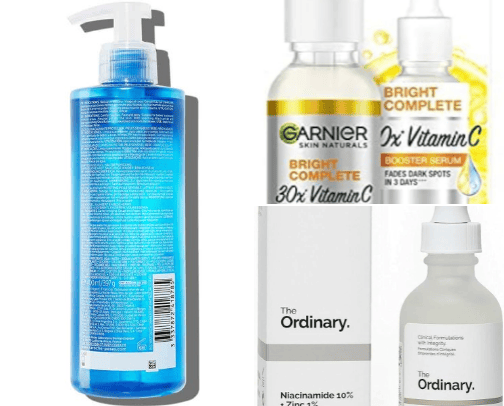 My favorites for skincare cover photo collage