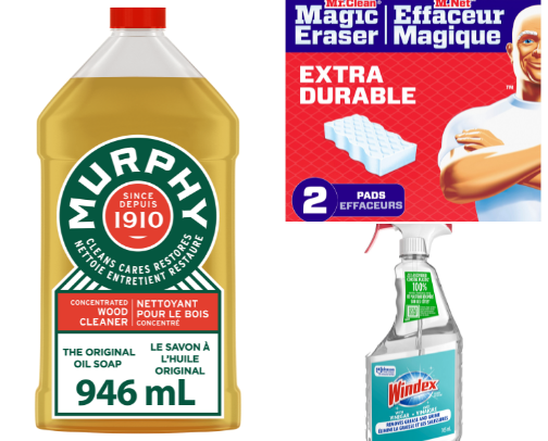 My favourite cleaning items cover photo collage
