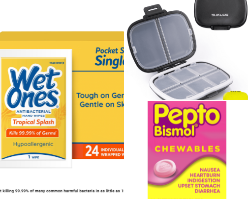 Purse essentials 👜💄🎀 cover photo collage