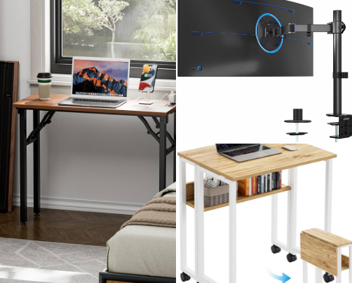 Small Desk Setup Ideas for Tiny Spaces cover photo collage