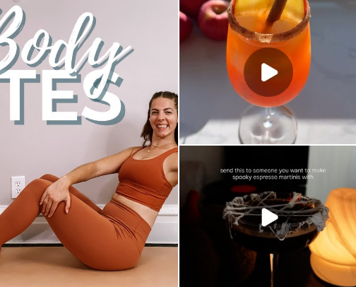 the wellness guide to october cover photo collage