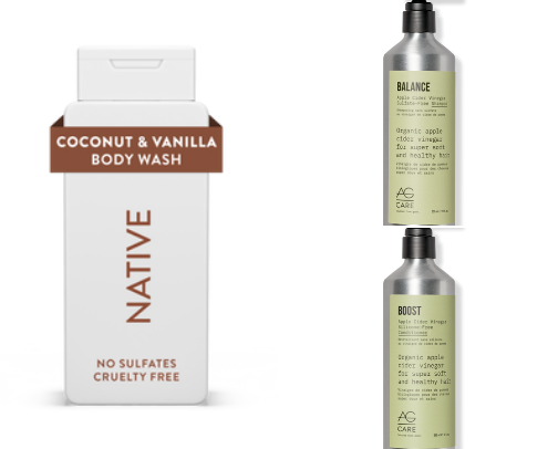 Squeaky CLEAN shower products cover photo collage