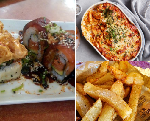 comfort food 🌯😋 cover photo collage