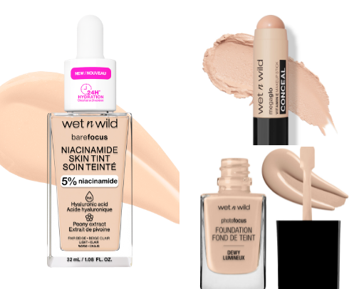 Wet and Wild makeup products cover photo collage