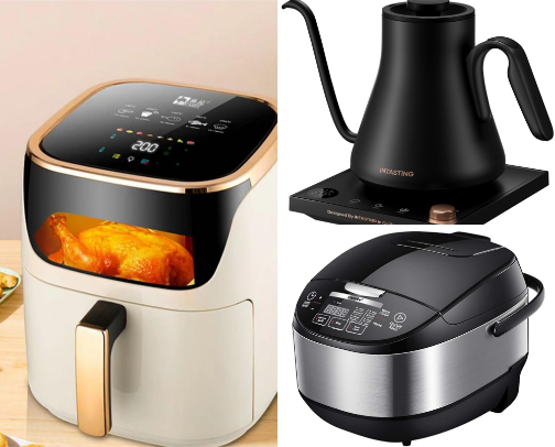 “Excellent Appliances – Modern, Durable, and Stylish Kitchen Essentials YOU CAN TRUST.” cover photo collage
