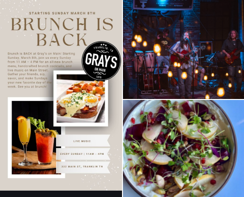 GRAYS ON MAIN cover photo collage