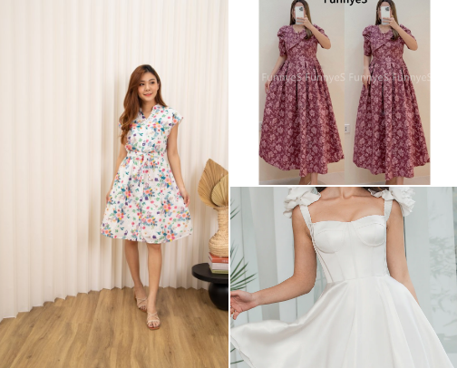 Dress cover photo collage