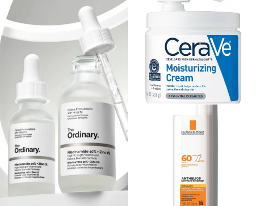 Skincare products that everyone need in thier routune cover photo collage