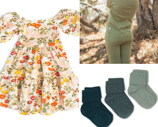Our Tried & True Clothing Brands for Low Tox Kids (ones that last for hand-me-downs too) cover photo collage