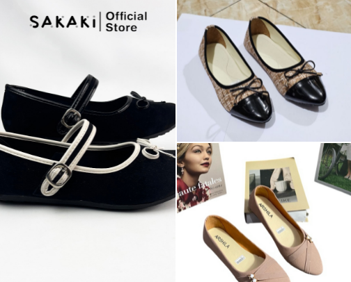 Flatshoes Simpel Kekinian Harga Terjangkau (cocok untuk aktifitas sehari-hari) cover photo collage