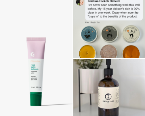 My favorite beauty recs cover photo collage