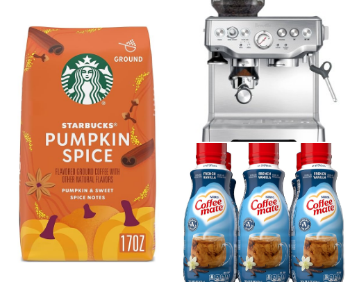 "Essential coffee products for coffee lovers" cover photo collage