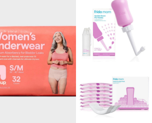 A new moms survival kit cover photo collage