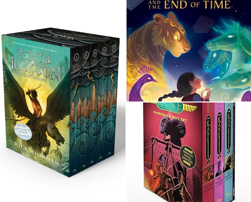 My Fav Fantasy Books for Ages 9-12 cover photo collage