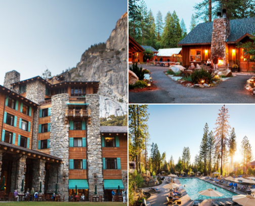 Yosemite Lodging and Food cover photo collage