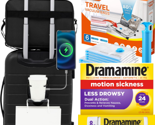 Vacation Packing Hacks: Luggage Organizers & Travel Essentials cover photo collage