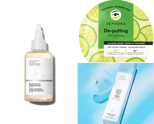 Skincare for glowing skin ✨️ cover photo collage