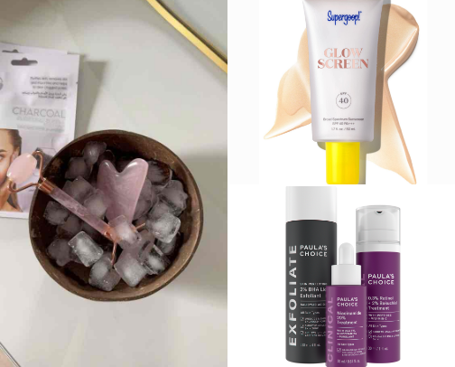 Skincare cover photo collage