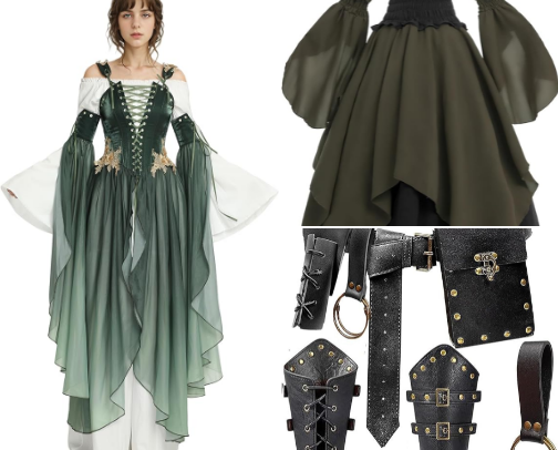 Renaissance faire outfits cover photo collage