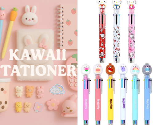 KAWAII STATIONERY OBSESSION cover photo collage