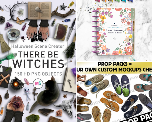 Mockup Prop Stores Real Photography No AI cover photo collage