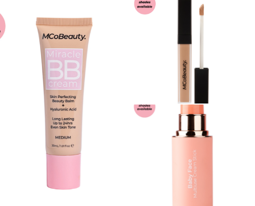 My favourite makeup products from the drugstore Australian made brand “MCoBeauty” 😍 cover photo collage
