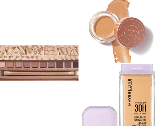 Mostly Drugstore Full Glam Makeup Routine cover photo collage