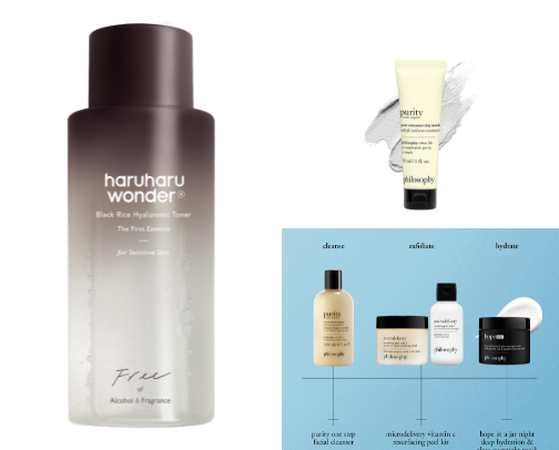 Skin care cover photo collage