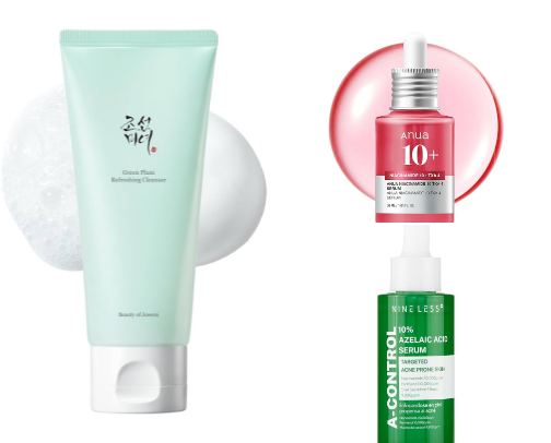 Best skincare products for hormonal acne cover photo collage