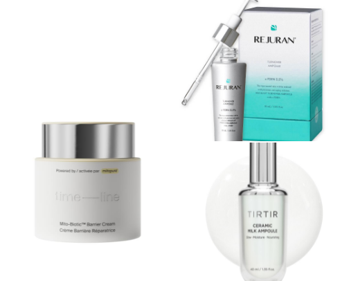 Skincare recommended by derms cover photo collage