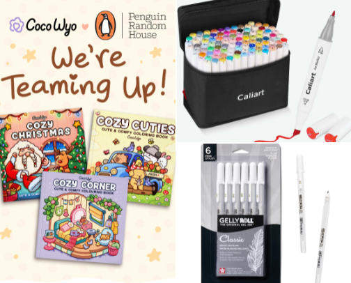 Coloring Finds cover photo collage
