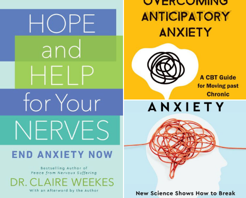 Embracing the Unease: Books to Help You Accept and Befriend Your Anxiety cover photo collage