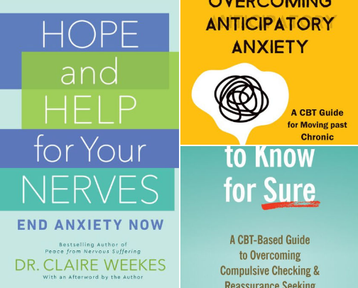 Embracing the Unease: Books to Help You Accept and Befriend Your Anxiety cover photo collage