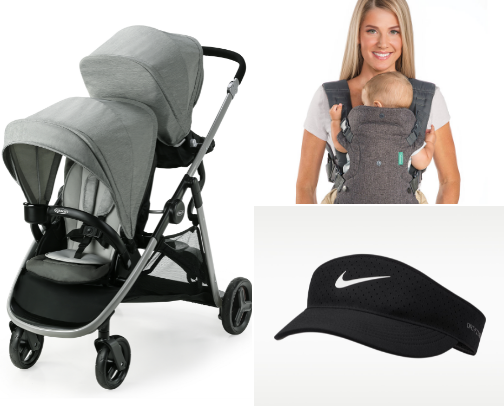 Gear for walks with three kiddos cover photo collage