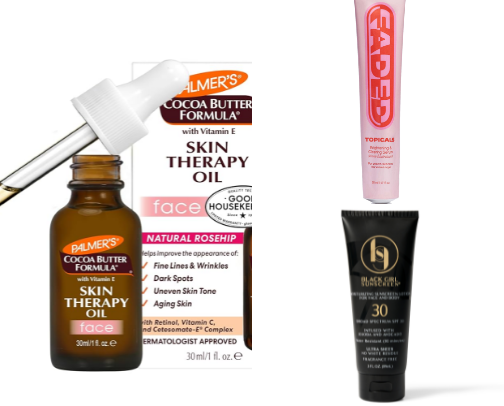 Cost-effective skin products. cover photo collage