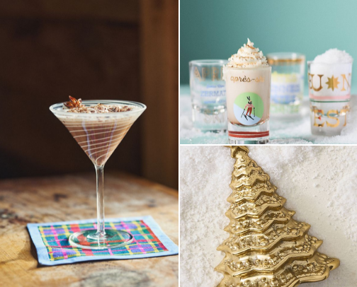 An Anthropologie Christmas cover photo collage