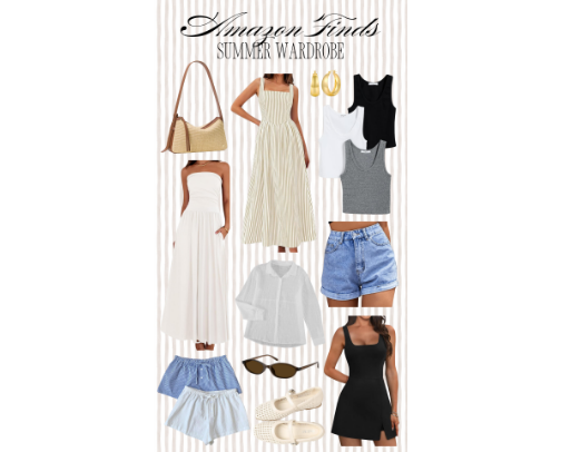 Summer wardrobe cover photo collage
