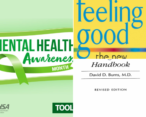 Feeling Good: Overcome Depression and Anxiety with Proven Techniques for Everyday Life cover photo collage
