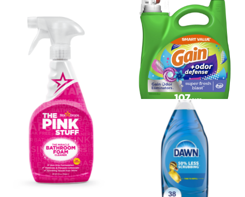 Cleaning supplies cover photo collage