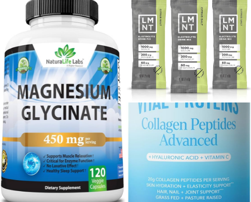 Wellness supplements cover photo collage