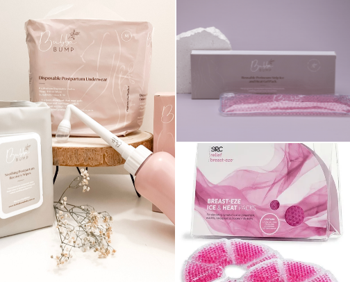 Essentials that made my postpartum a little easier ✨ cover photo collage