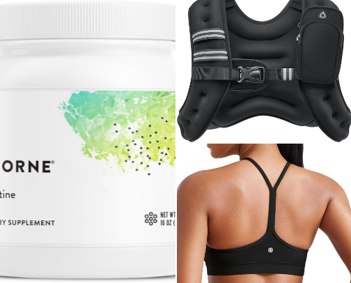 work out essentials. cover photo collage